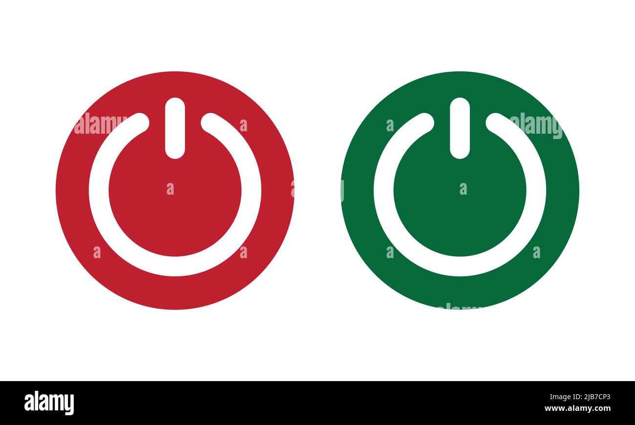 Attivazione e disattivazione pulsanti di commutazione, interfaccia utente, illustrazione dell'icona del vettore. Illustrazione Vettoriale