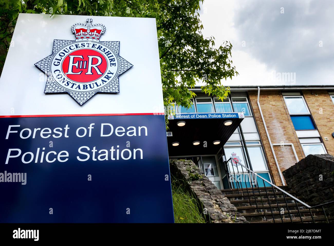 Forest of Dean Police Station, Coleford, Gloucestershire, Regno Unito Foto Stock