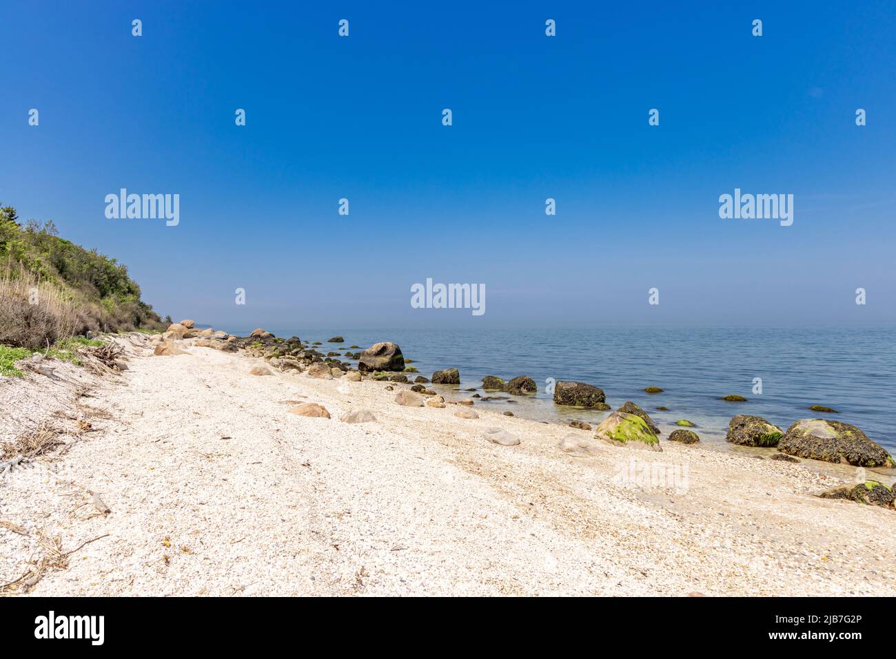 Brown's Hill Ascociation Beach, Orient, NY Foto Stock
