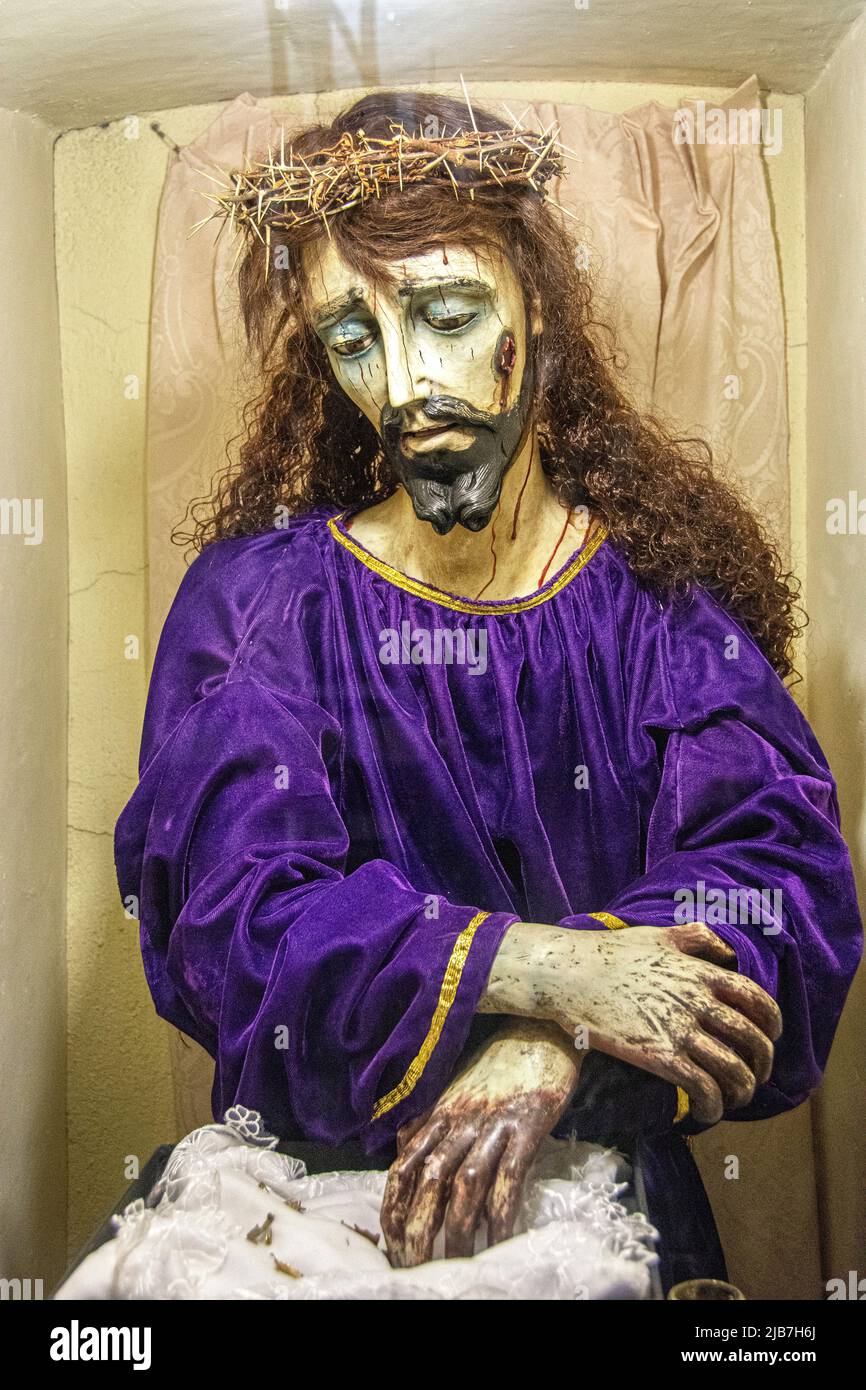 Una interpretazione di un artista di Gesù Cristo che è stato preteso dalla comunità cristiana di essere morto (è stato crudelizzato) per morire per i peccati del mondo. Foto Stock