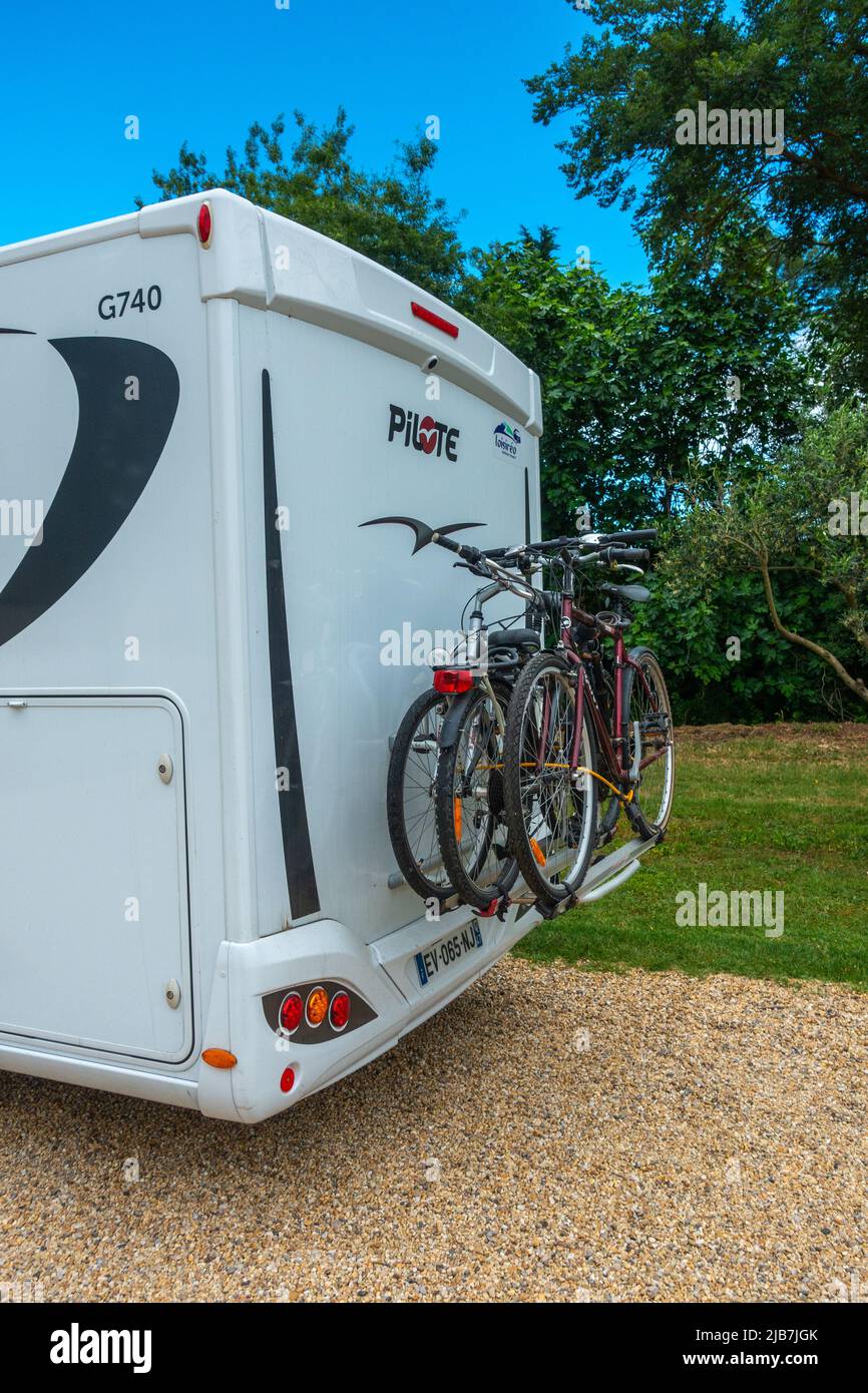 Pilote campervan in Francia Foto Stock