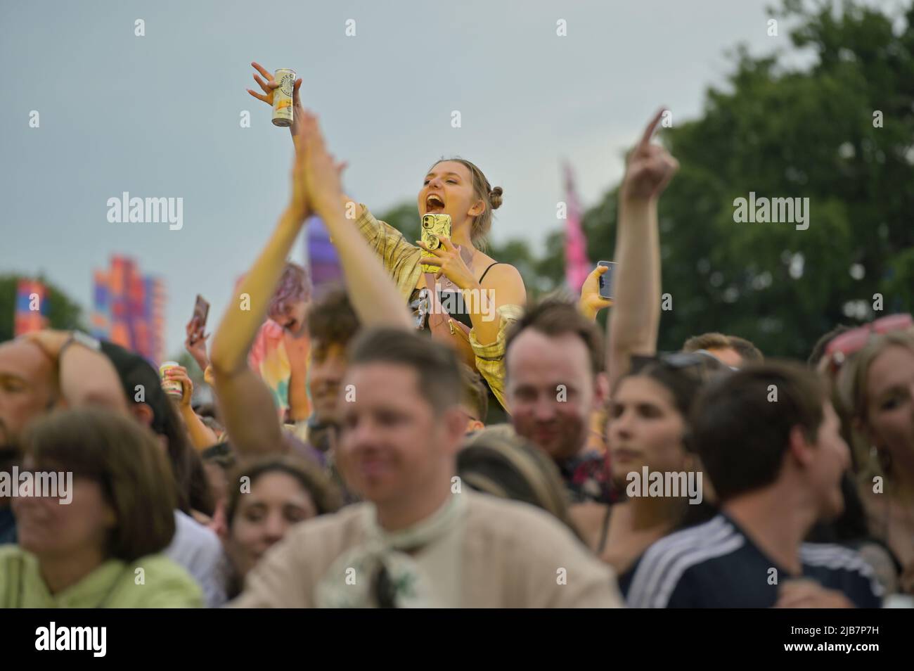 Londra, Regno Unito. 03rd giugno 2022. Mighty Hoopla Pop Music Festival Londra 2022 a Brockwell Park, Londra, Regno Unito. – 3 giugno 2022. Credit: Vedi li/Picture Capital/Alamy Live News Foto Stock