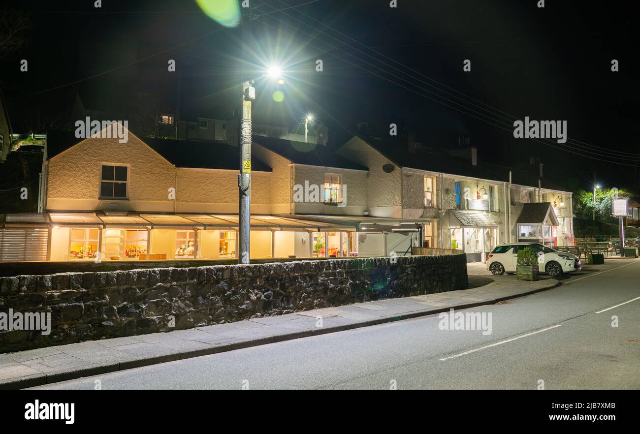 The Cwellyn Arms Pub, Rhyd-DDDU vicino Beddgelert, Gwynedd, Galles del Nord. Preso nel marzo 2022. Foto Stock