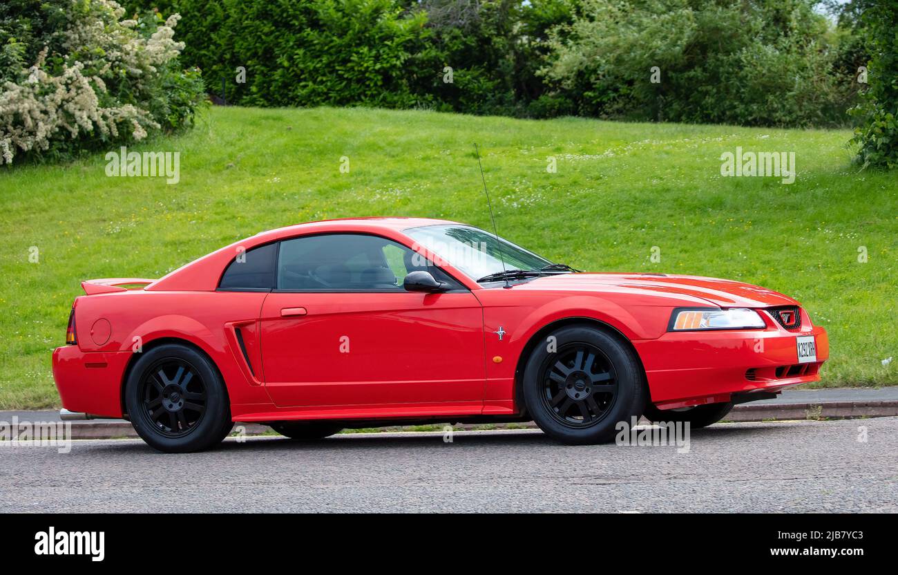 2015 Ford Mustang rosso Foto Stock