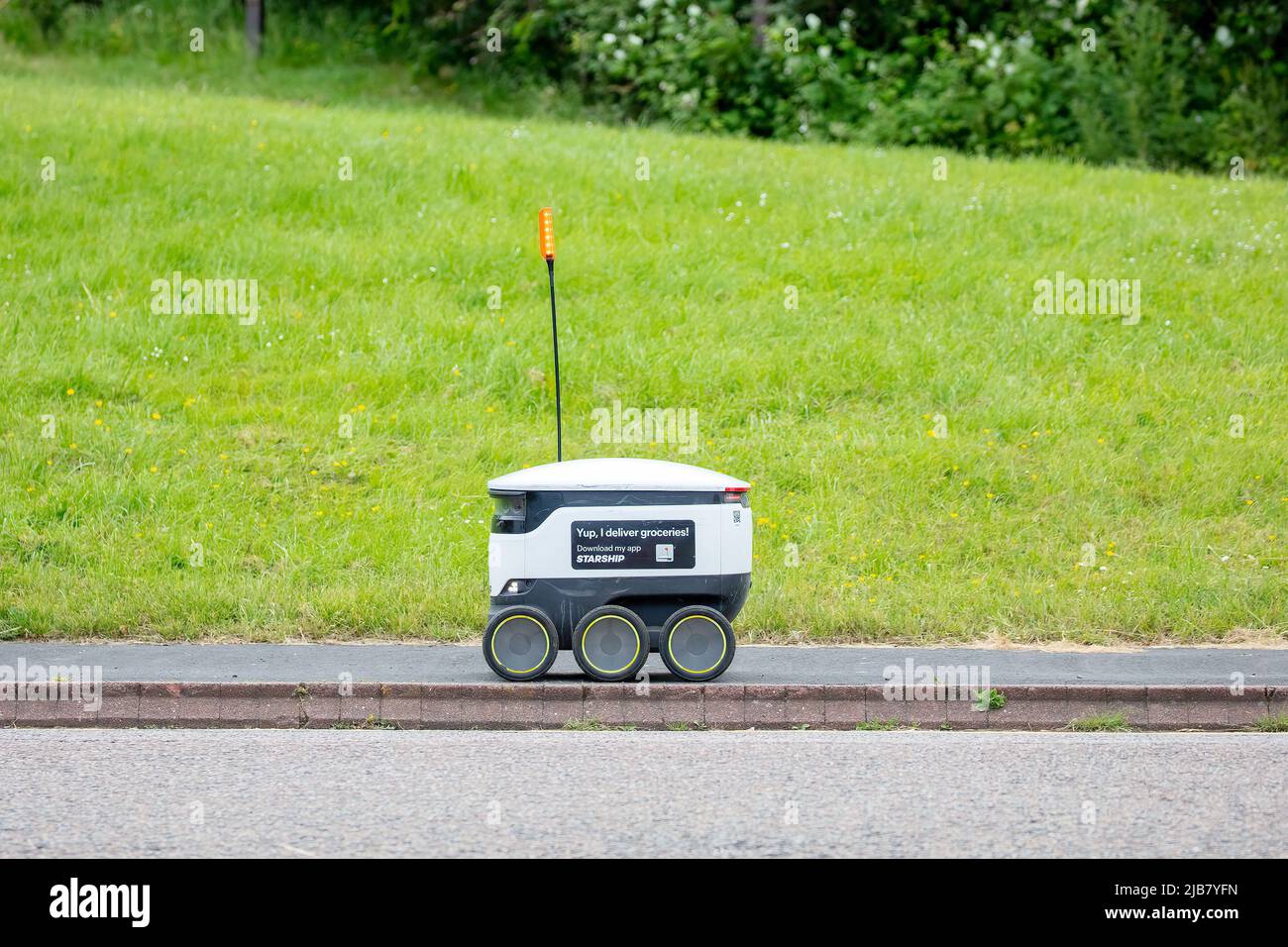 Robot di consegna Milton Keynes Starship Foto Stock