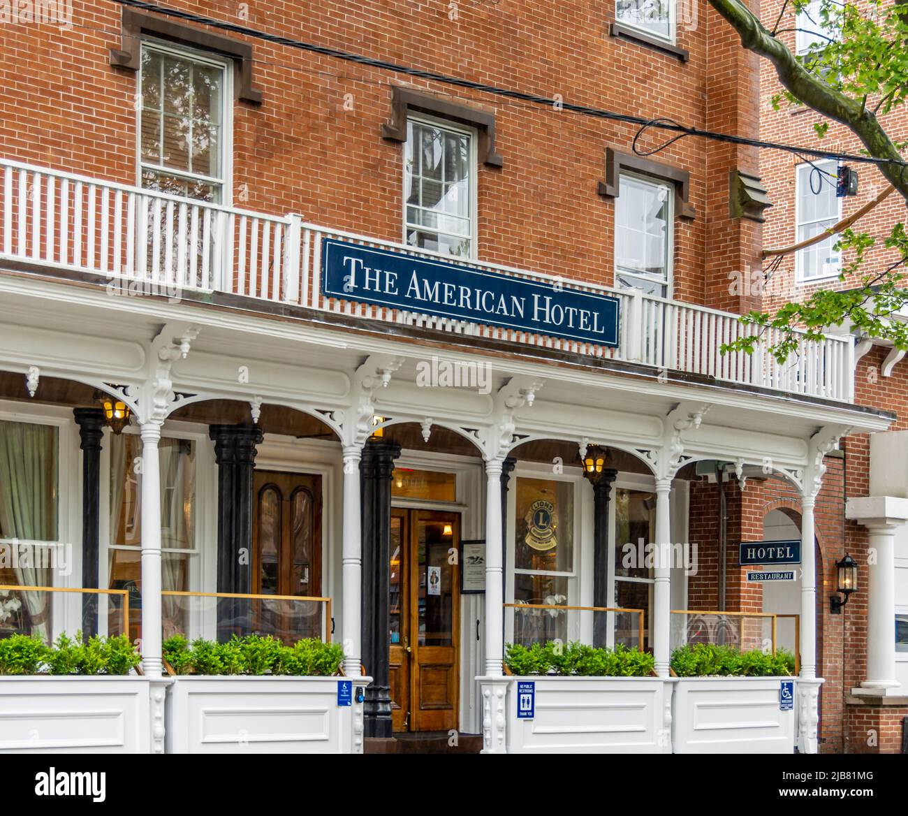 The American Hotel, Sag Harbor, NY Foto Stock