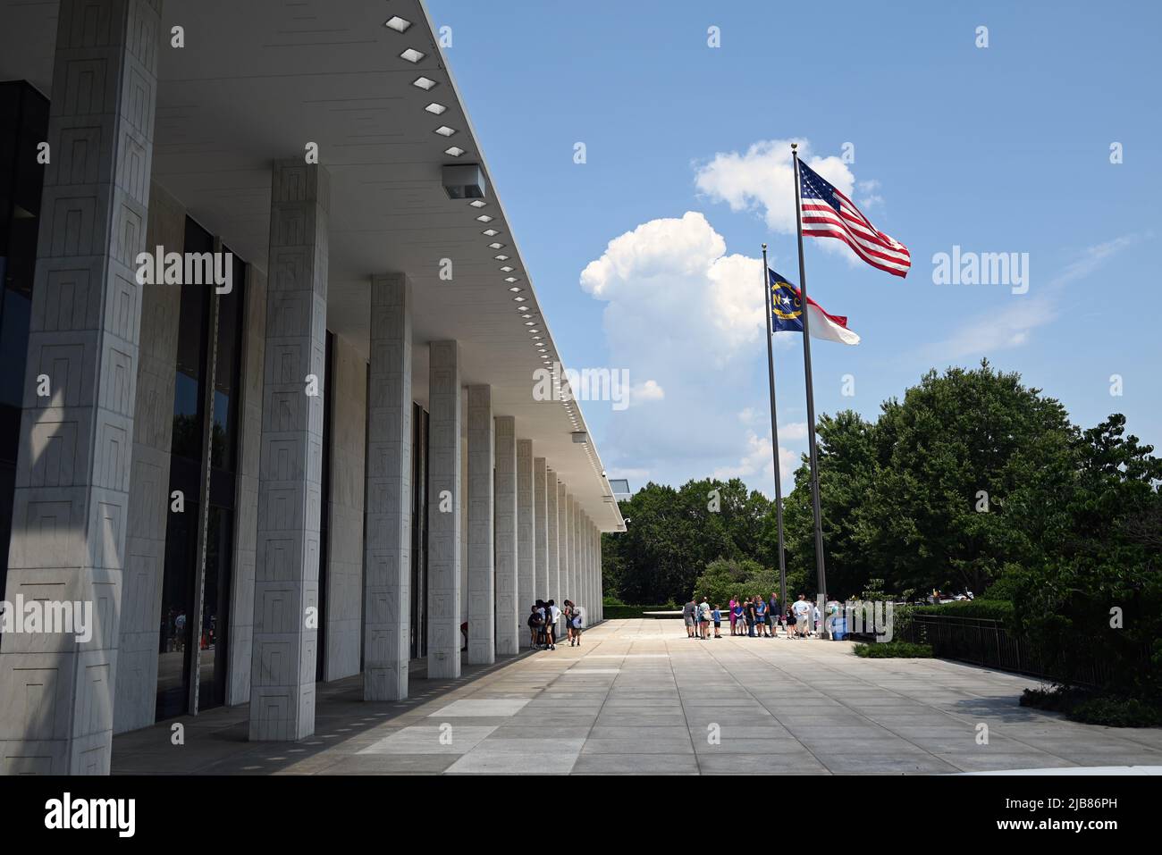 L'edificio legislativo del North Carolina è stato aperto nel 1963 e dedicato esclusivamente al ramo legislativo del governo statale. Foto Stock