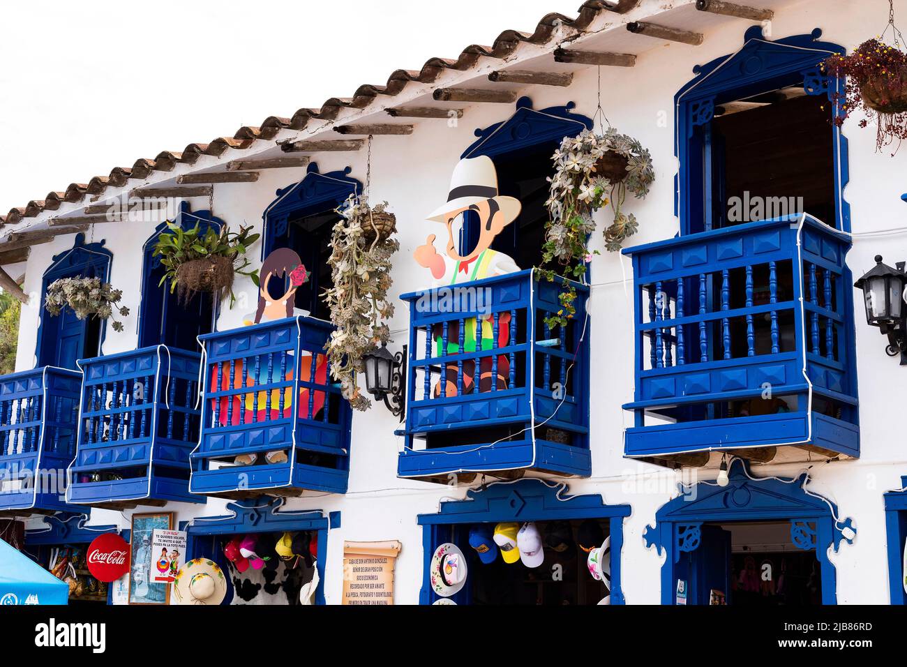 El Peñol, Antioquia / Colombia - 25 maggio 2022. Replica della vecchia Peñol per anni è diventato un punto d'incontro turistico per molti visitatori. Foto Stock