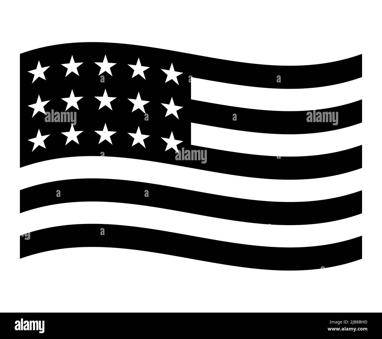 Icona bandiera USA,bandiera nazionale americana,illustrazione vettoriale Illustrazione Vettoriale