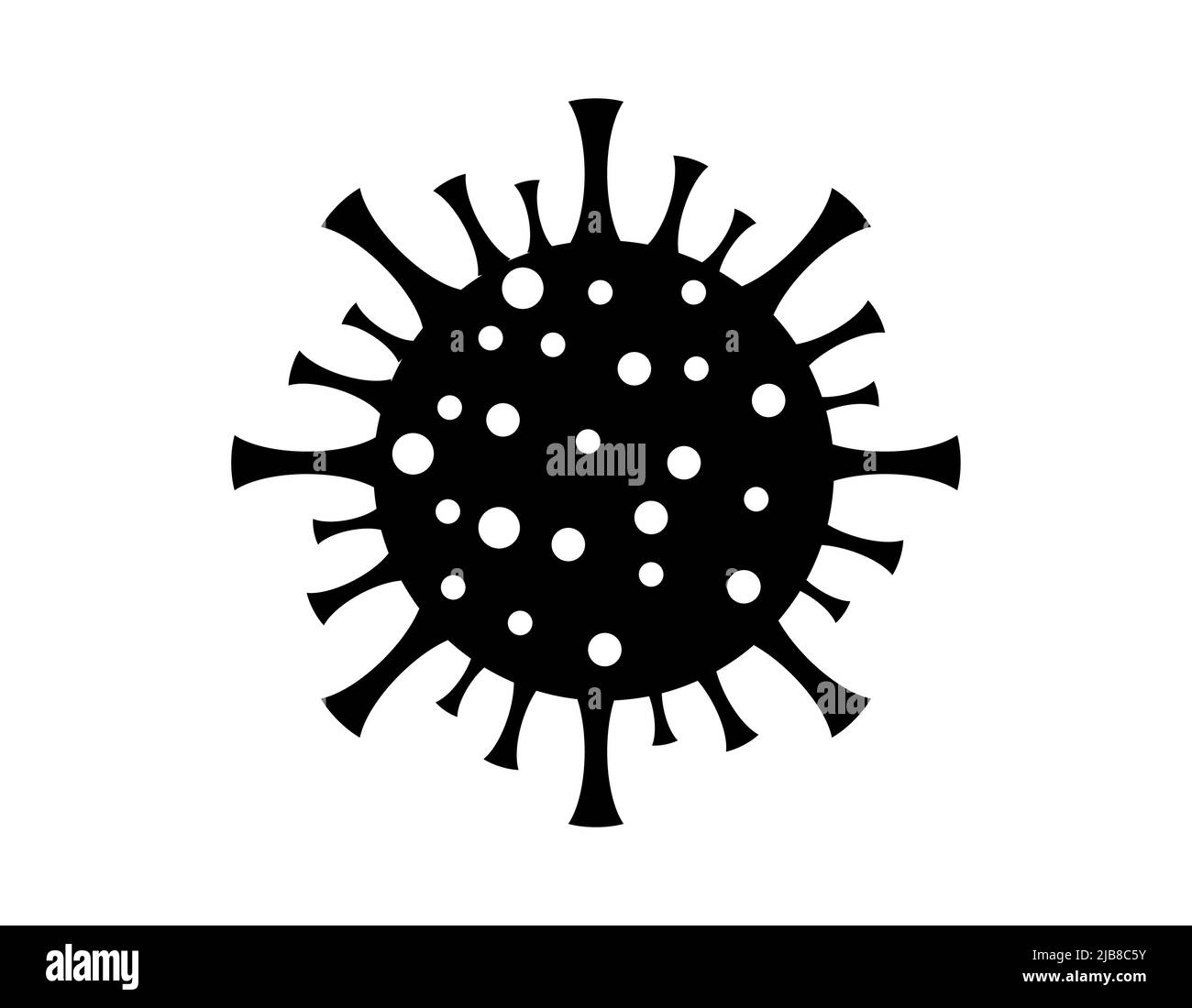 Segnale di avvertimento,attenzione focolaio coronavirus covid 19 Illustrazione Vettoriale