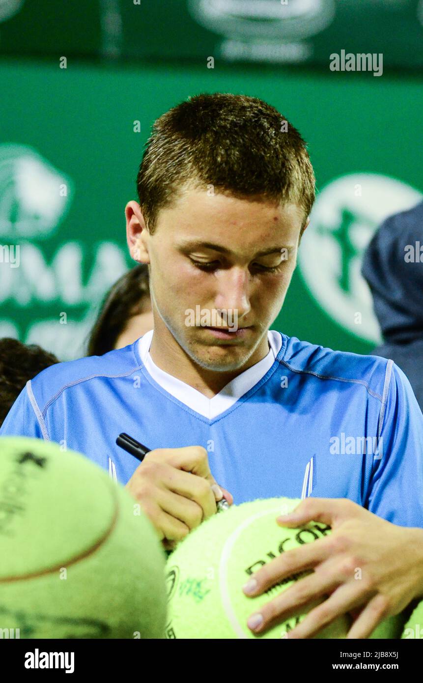 SAN JOSE, Costa Rica. 10th gennaio 2015 - Casper Ruud, tennista junior, è stato proclamato campione dell'edizione 51st del concorso Coffee Bowl Foto Stock