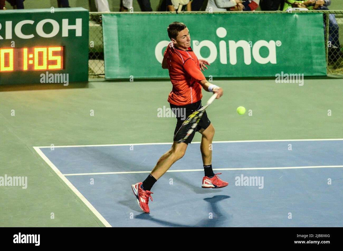 SAN JOSE, Costa Rica. 10th gennaio 2015 - Casper Ruud, tennista junior, è stato proclamato campione dell'edizione 51st del concorso Coffee Bowl Foto Stock