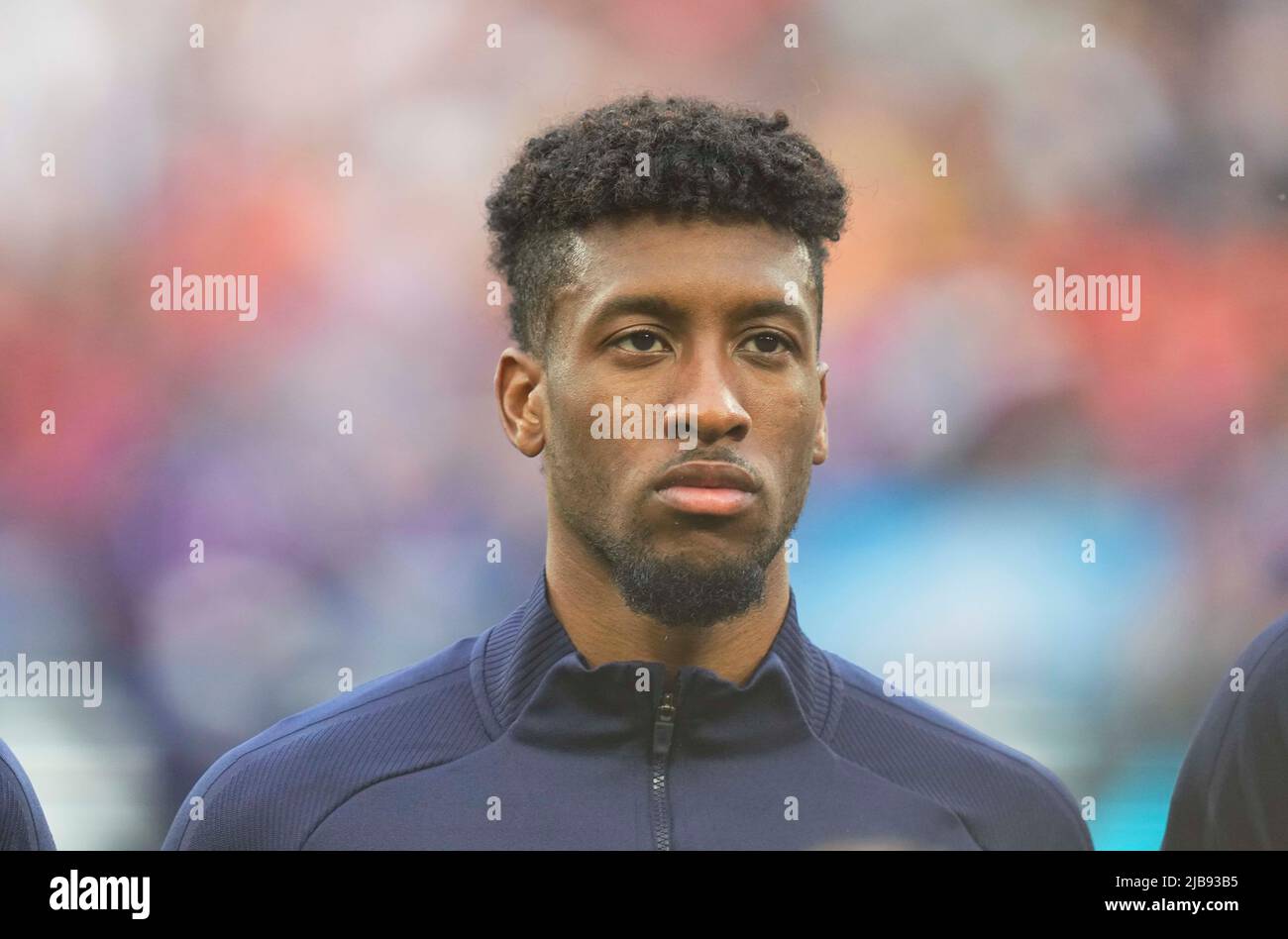 Stade de France, Parigi, Francia. 3rd giugno 2022. Kingsley Coman durante la Francia contro la Danimarca, UEFA Nations League Group Stage a Stade de France, Parigi, Francia. Ulrik Pedersen/CSM/Alamy Live News Foto Stock