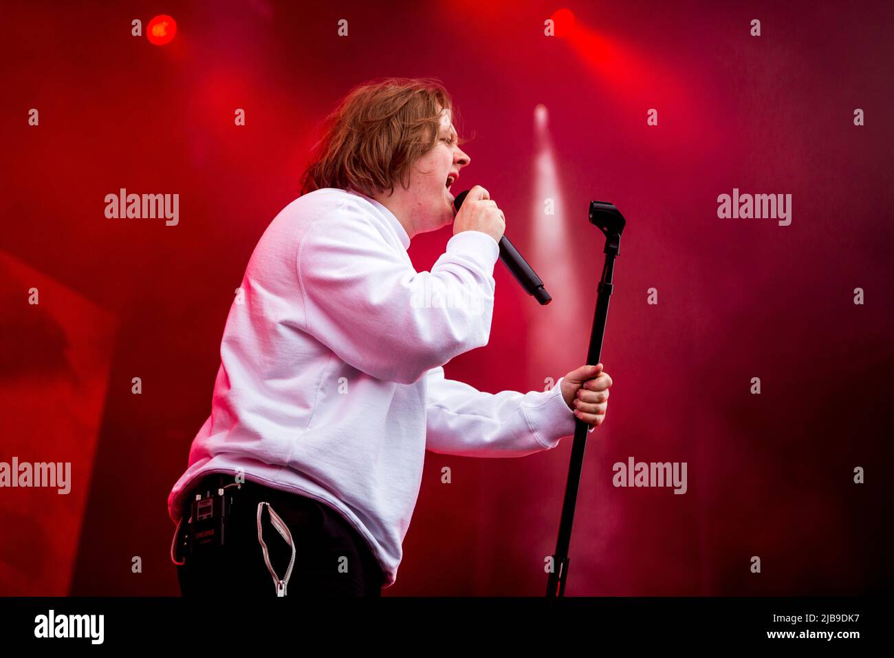 Aarhus, Danimarca. 03rd giugno 2022. Il cantante e cantautore scozzese Lewis Capaldi suona un concerto dal vivo durante il festival di musica danese Northside 2022 ad Aarhus. (Photo Credit: Gonzales Photo/Alamy Live News Foto Stock