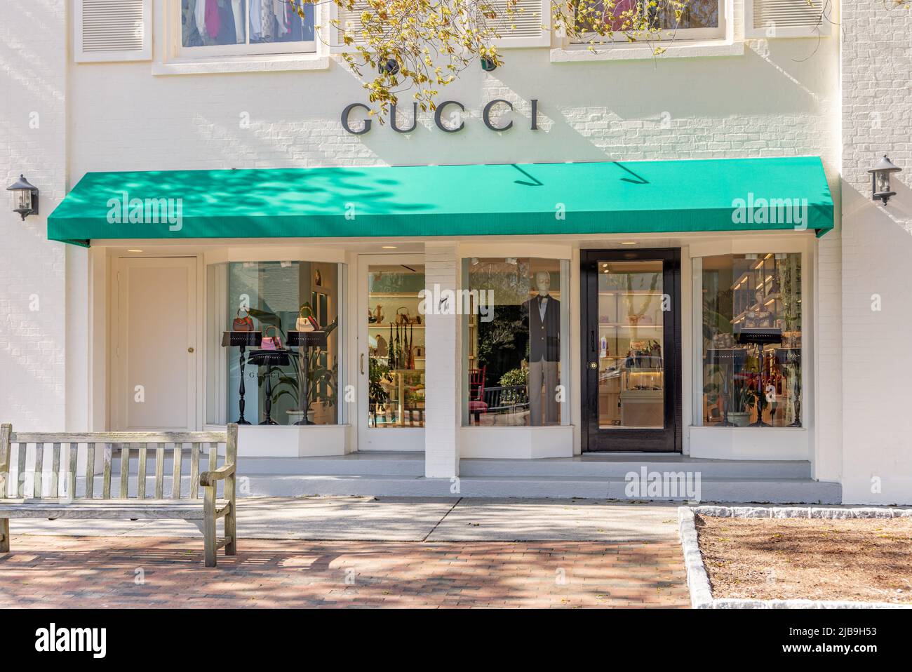 Gucci Boutique, East Hampton, NY Foto Stock
