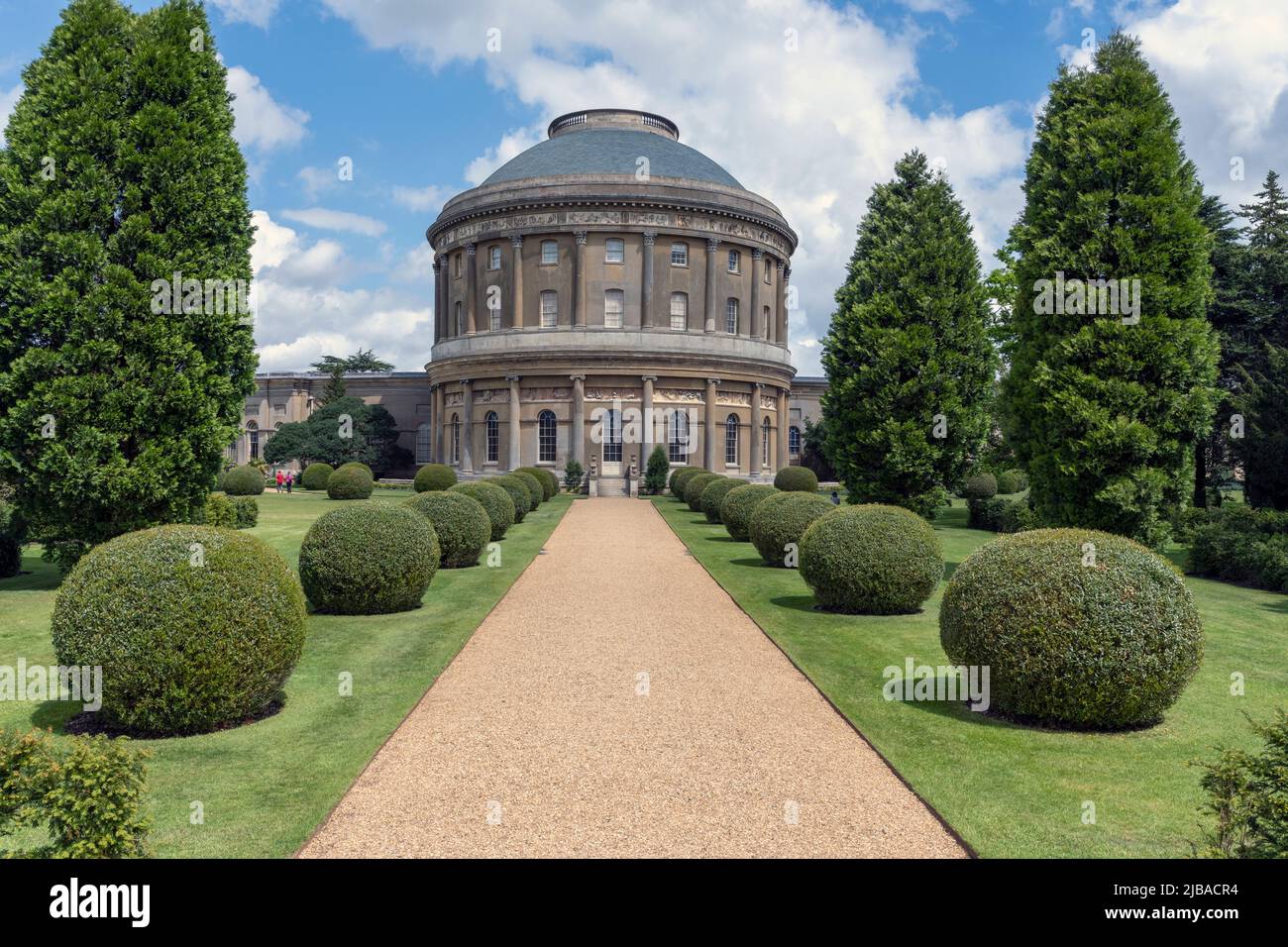 The Rotunda at Ickworth House, nr Bury St Edmunds, Suffolk, Inghilterra< Regno Unito Foto Stock