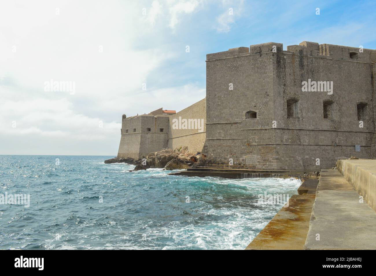 Muro di Dubrovnik Foto Stock