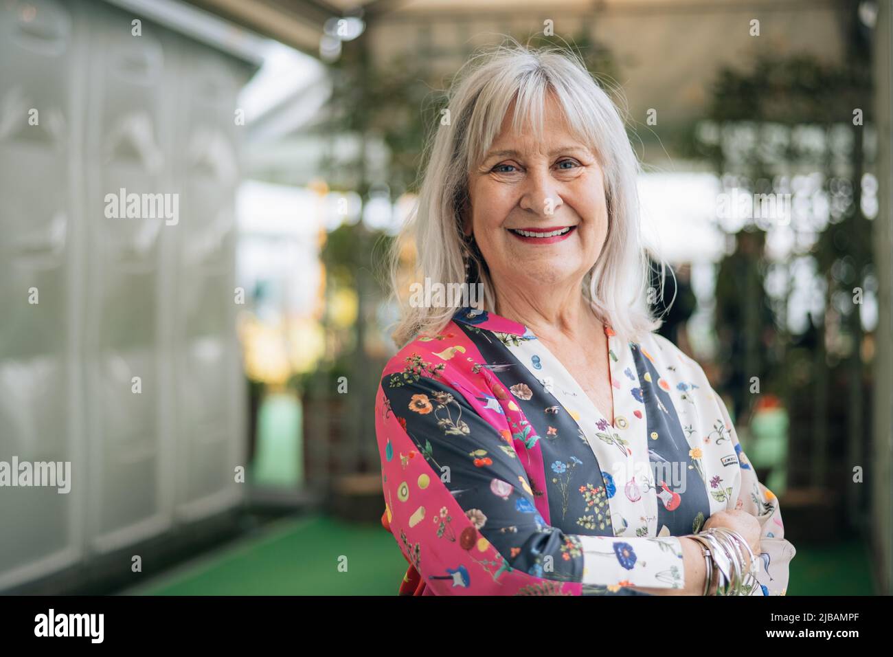 Hay-on-Wye, Galles, Regno Unito. 4th giugno 2022. Ritratto di Helena Kennedy al Festival di Hay 2022, Galles. Credit: Sam Hardwick/Alamy. Foto Stock