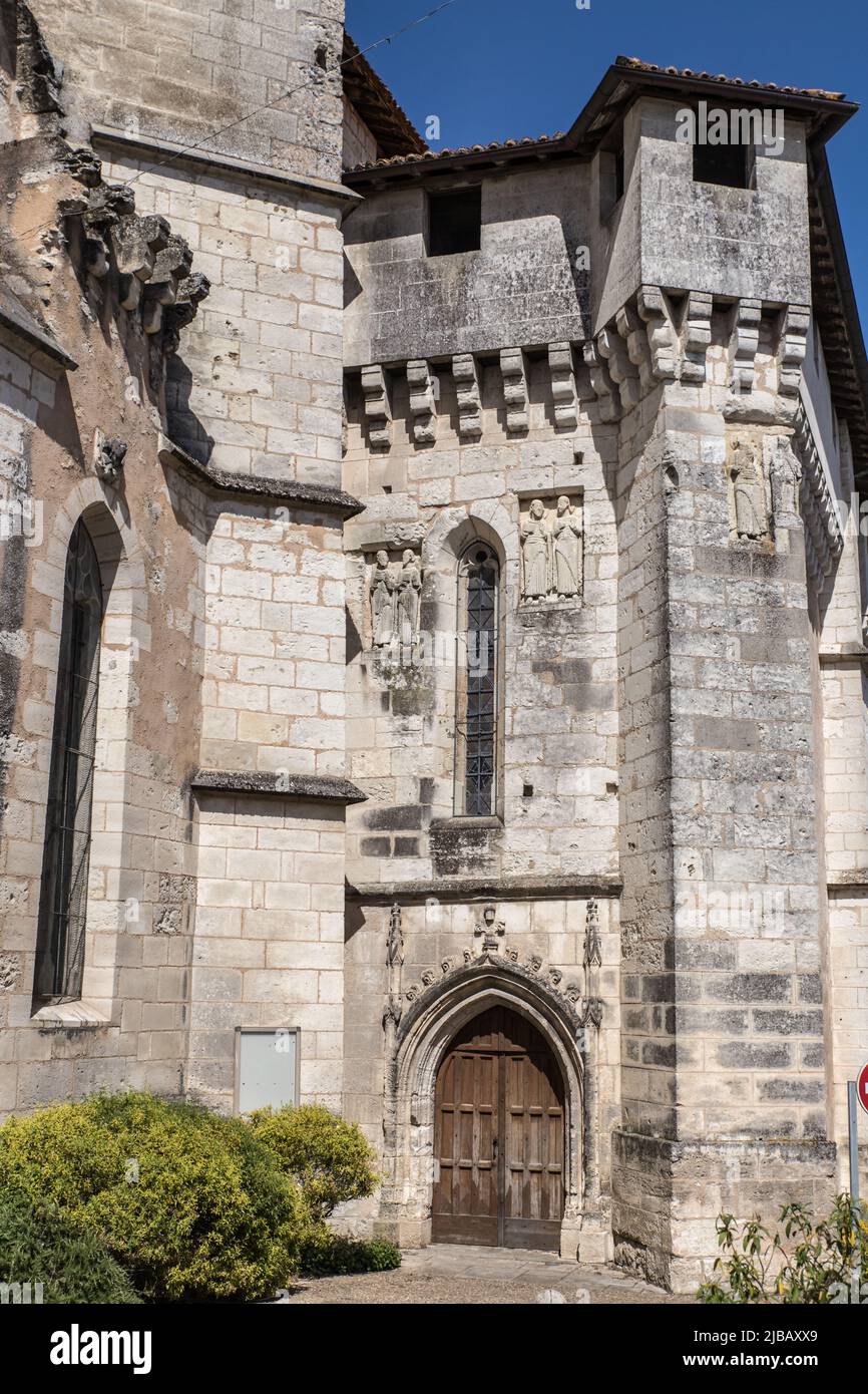 Eglise fortifiée Saint astier Foto Stock