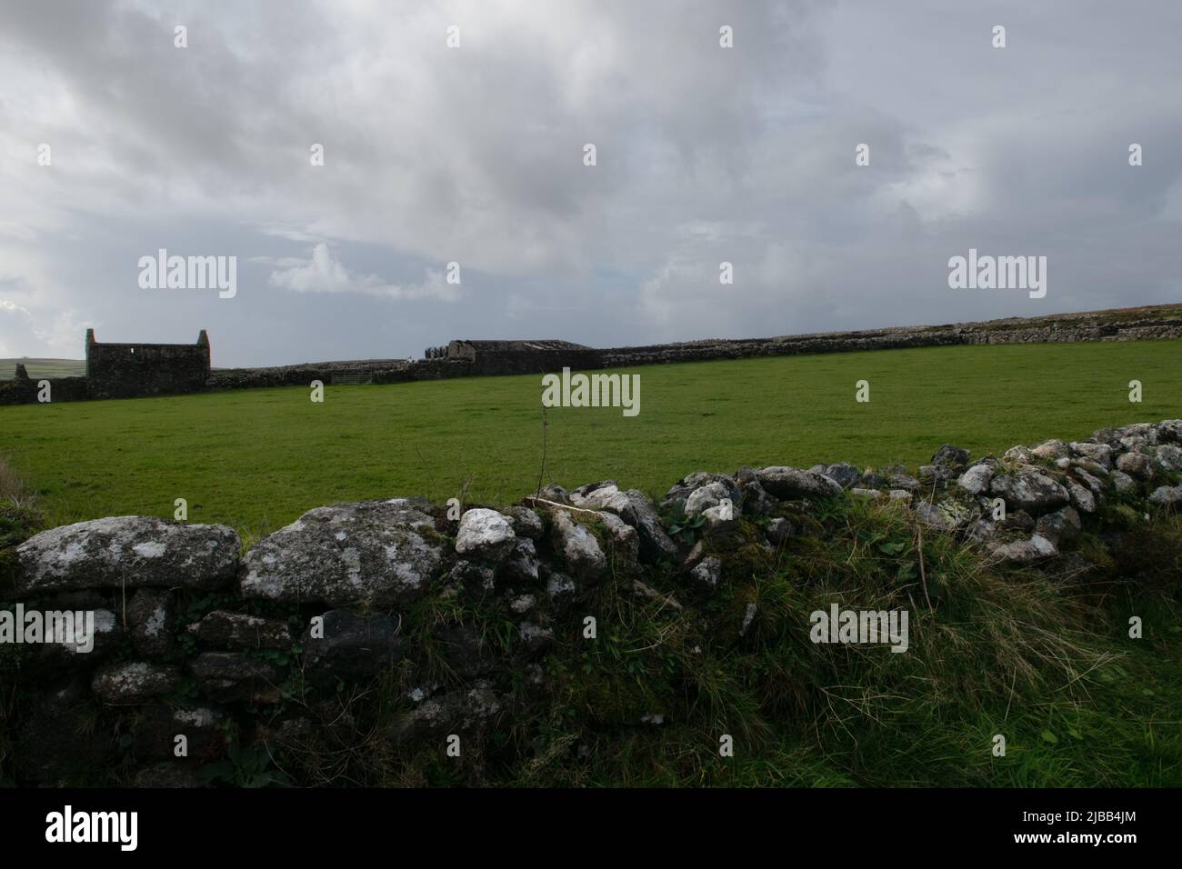 Ruined Farmhouse, Bosullow Common, Madron, Cornovaglia, Inghilterra, REGNO UNITO Foto Stock