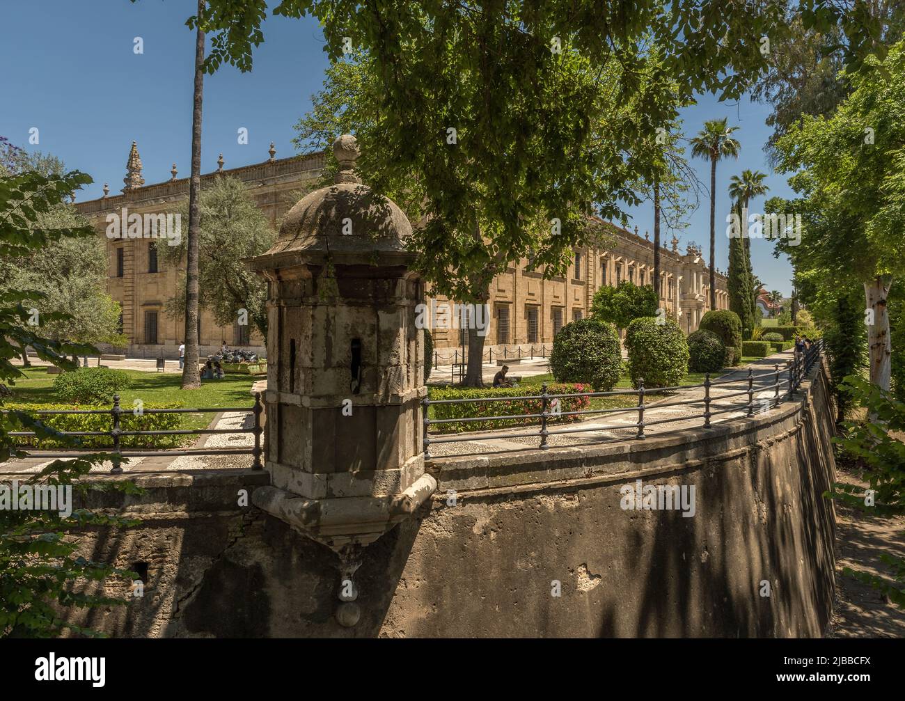 Edificio dell'Università di Siviglia, ex Real Fabrica de Tabacos Foto Stock