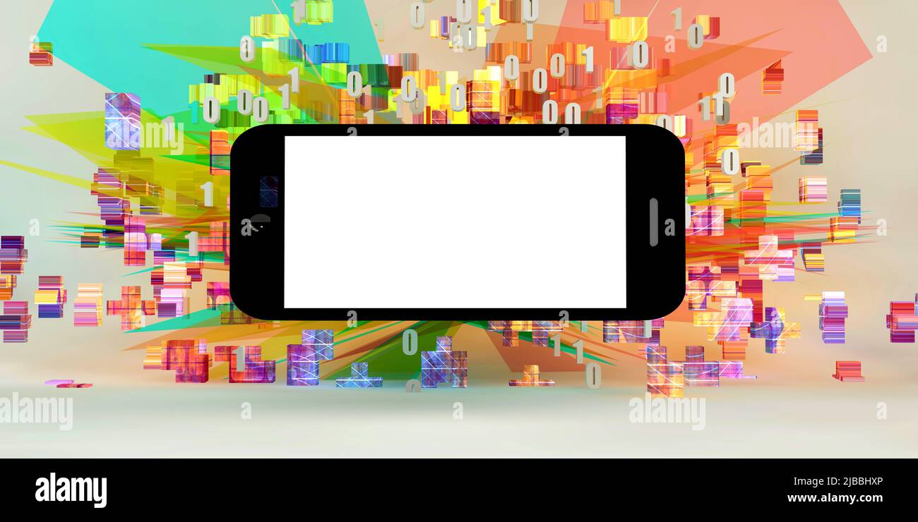 Uno stile di vita digitale Smartphone Mobile App concetto di marketing Foto Stock