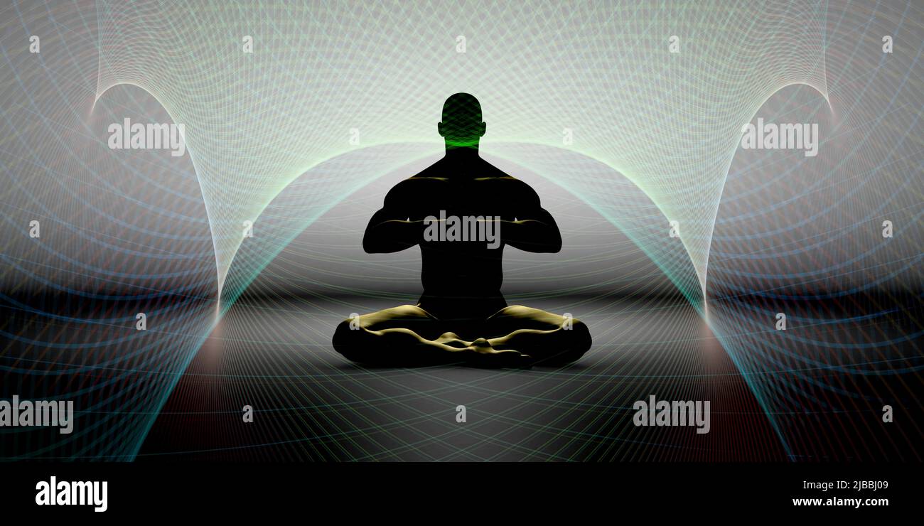 Mente cervello pensiero mentale addestramento mentale energia concetto di potere Foto Stock