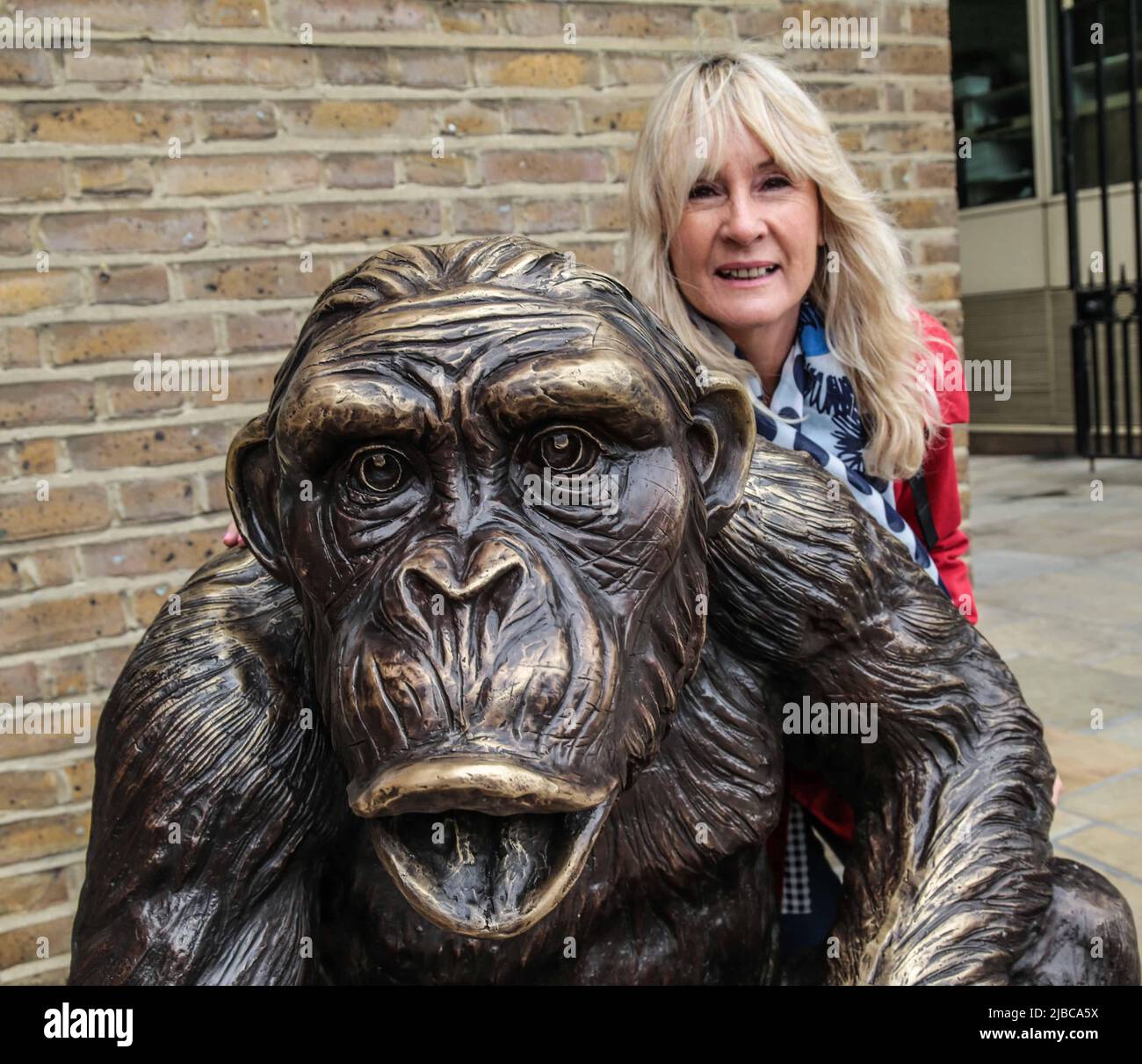 STATUA IN Argento SCIMMIE POGGIATE SU VALIGIA - Foto 6