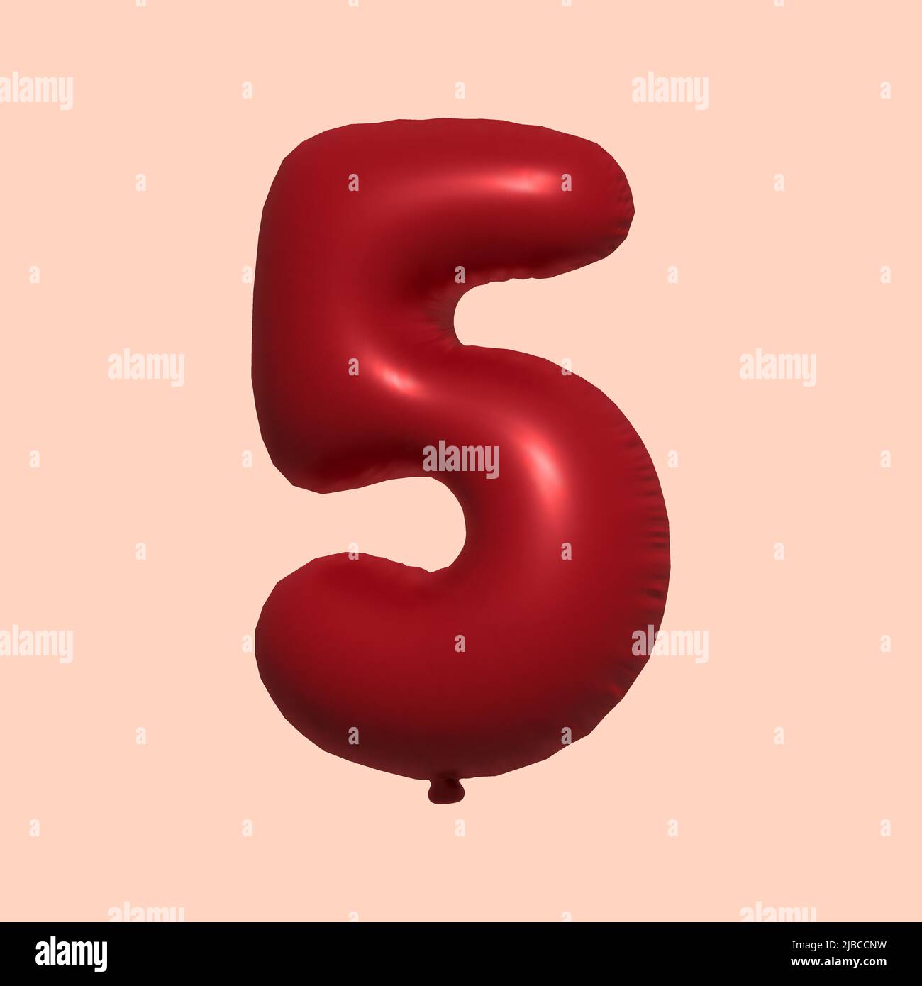 Immagini Stock - Palloncino Di Elio Foil Numero 5 Per La Celebrazione Del  Compleanno Con Regali. Rendering 3D. Image 123233879