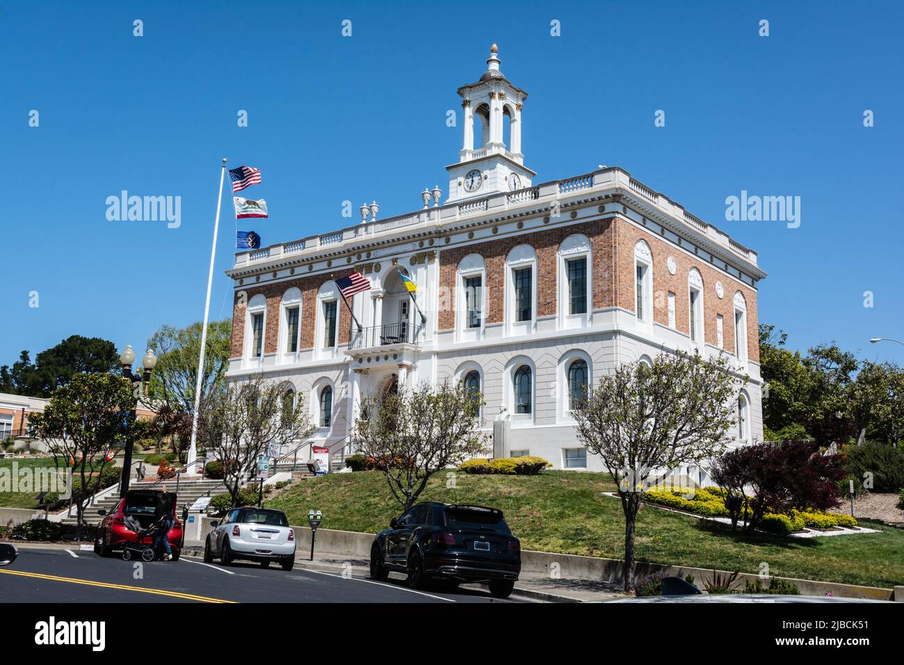 San Francisco del Sud, California, USA - 28 Aprile 2022 : il Municipio di San Francisco del Sud Foto Stock