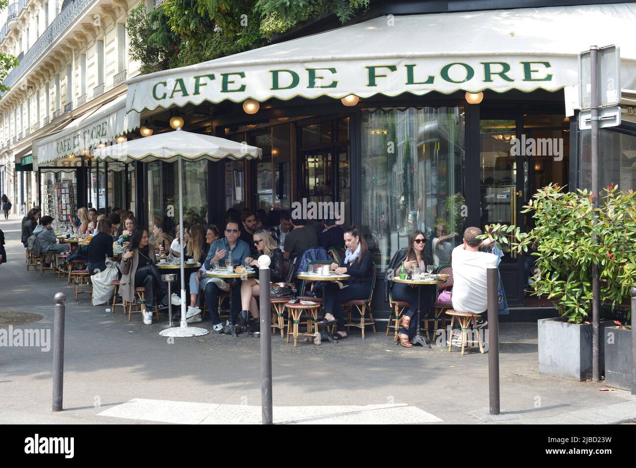 Cafe De Flore Parigi Francia Foto Stock