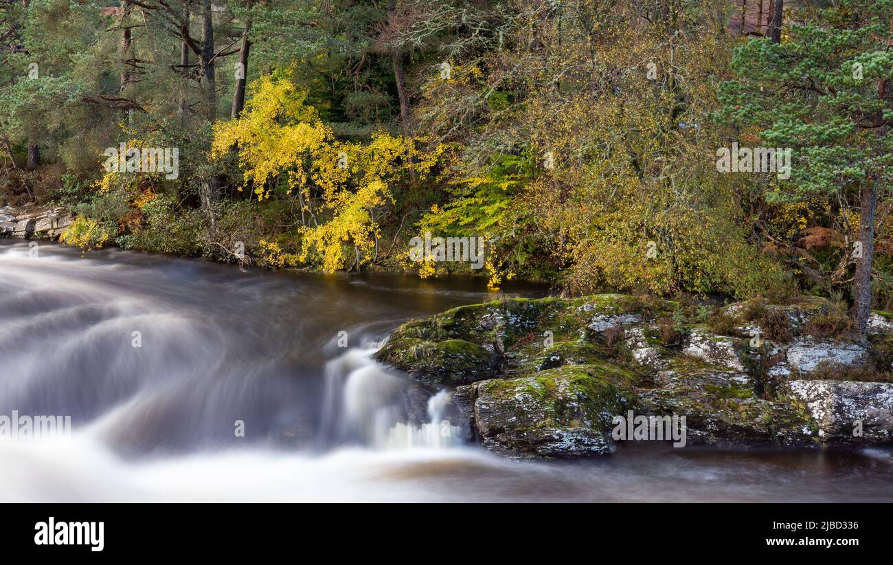 The Falls of Dochart, Killin, Scozia Foto Stock