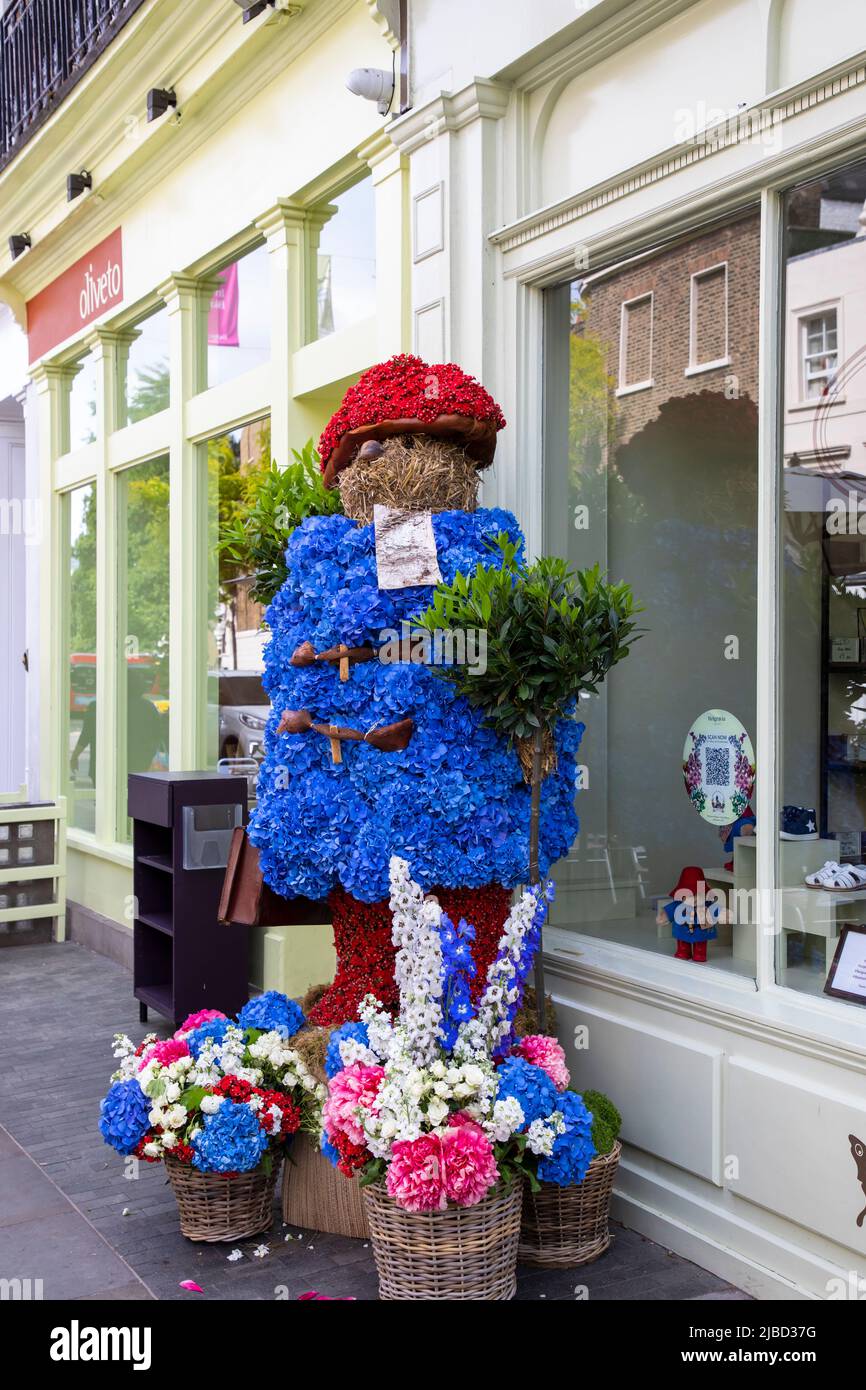 Londra, 26 maggio 2022: I dolci di Chelsea vengono decodificati con esposizioni floreali per la competizione annuale di Chelsea in Bloom Foto Stock