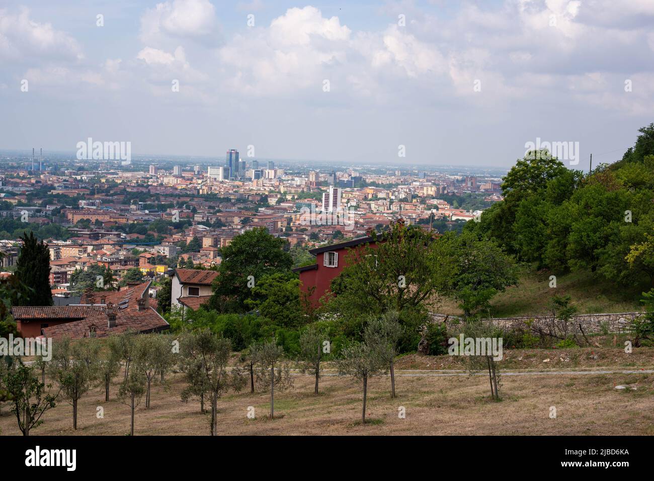 Brescia, Italia 24/05/2022: Vista sulla città dalla collina. © Andrea Sabbadini Foto Stock