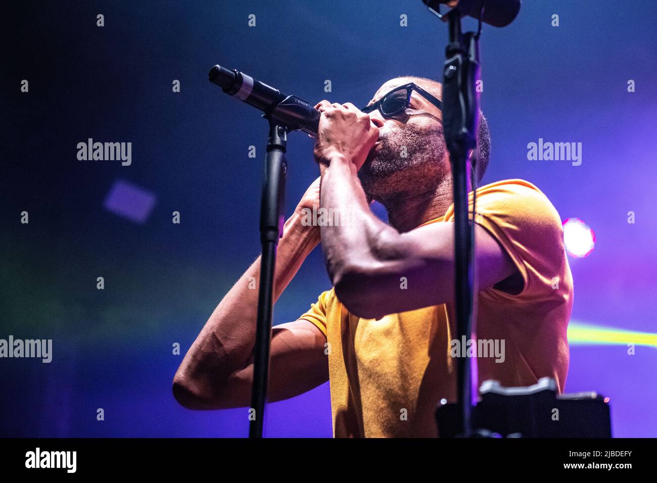 Trombone Shorty in esecuzione a Razzmatazz, Barcellona 3 giugno 2022. Fotografo: ALE Espaliat Foto Stock