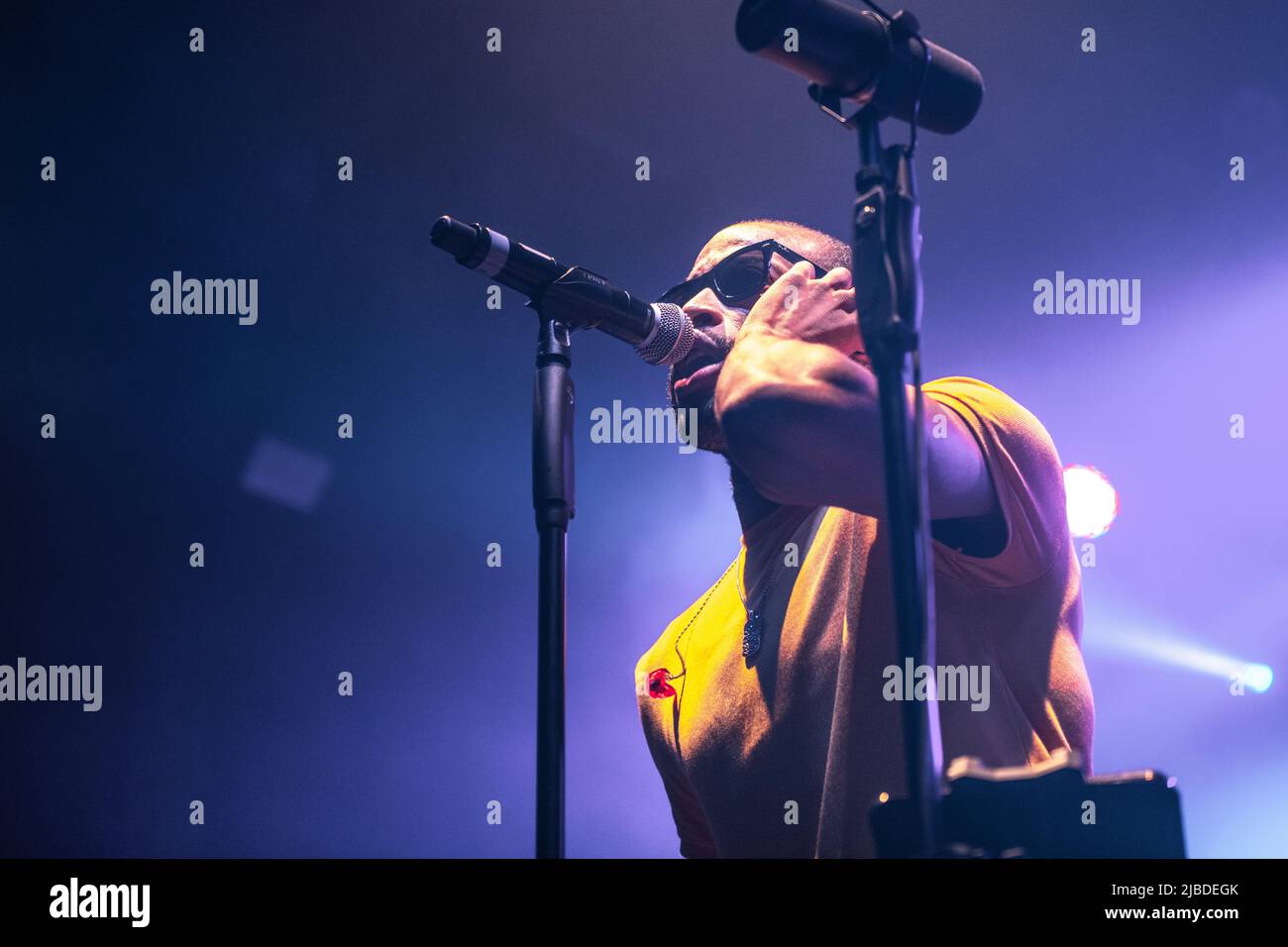 Trombone Shorty in esecuzione a Razzmatazz, Barcellona 3 giugno 2022. Fotografo: ALE Espaliat Foto Stock
