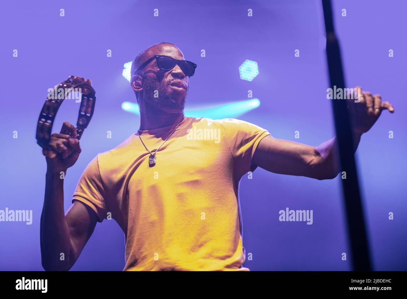 Trombone Shorty in esecuzione a Razzmatazz, Barcellona 3 giugno 2022. Fotografo: ALE Espaliat Foto Stock