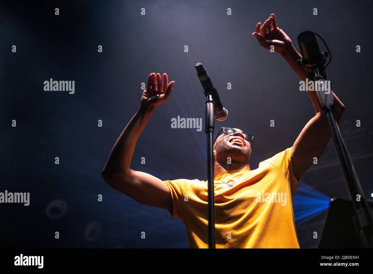 Trombone Shorty in esecuzione a Razzmatazz, Barcellona 3 giugno 2022. Fotografo: ALE Espaliat Foto Stock