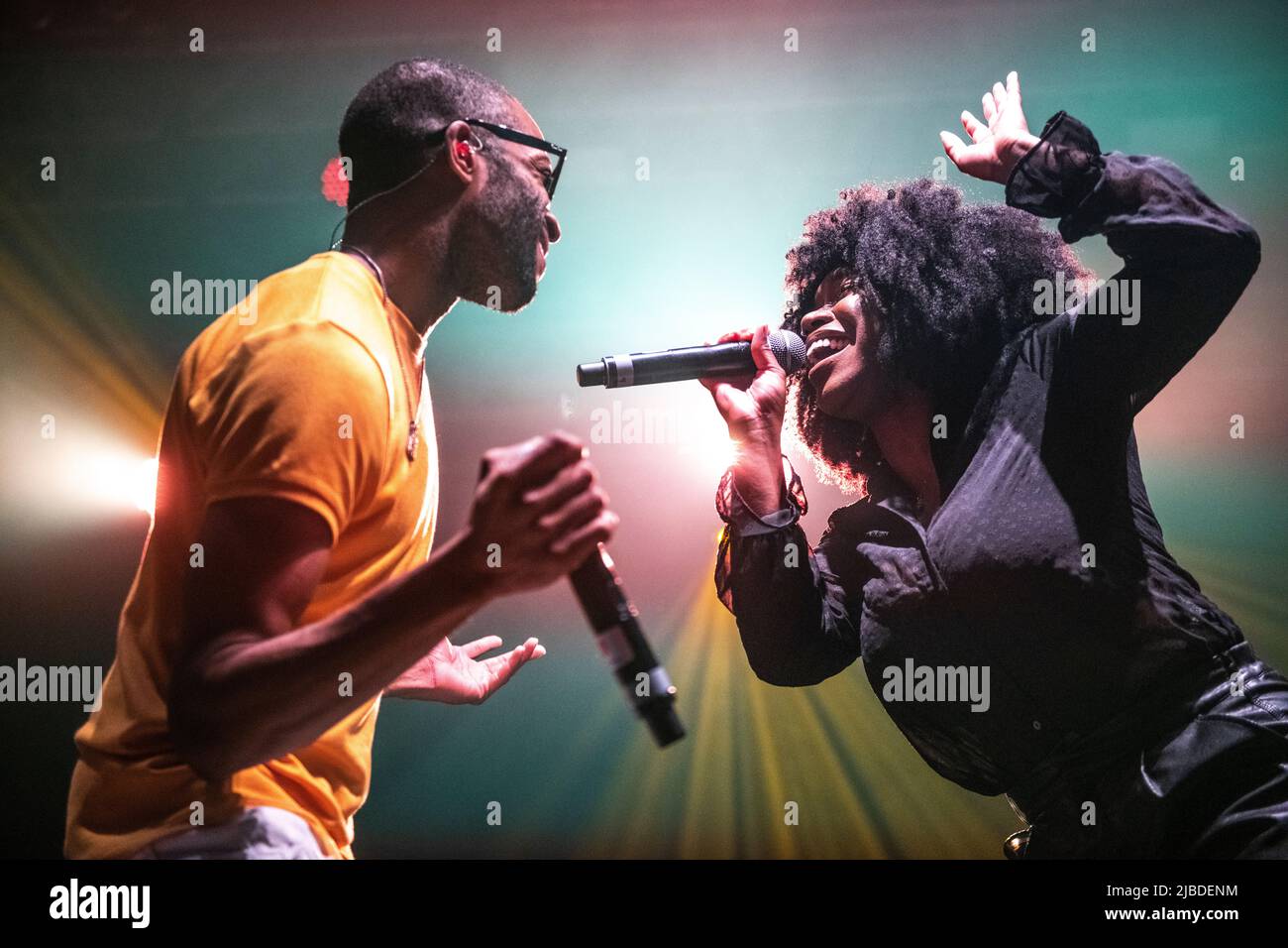 Trombone Shorty in esecuzione a Razzmatazz, Barcellona 3 giugno 2022. Fotografo: ALE Espaliat Foto Stock