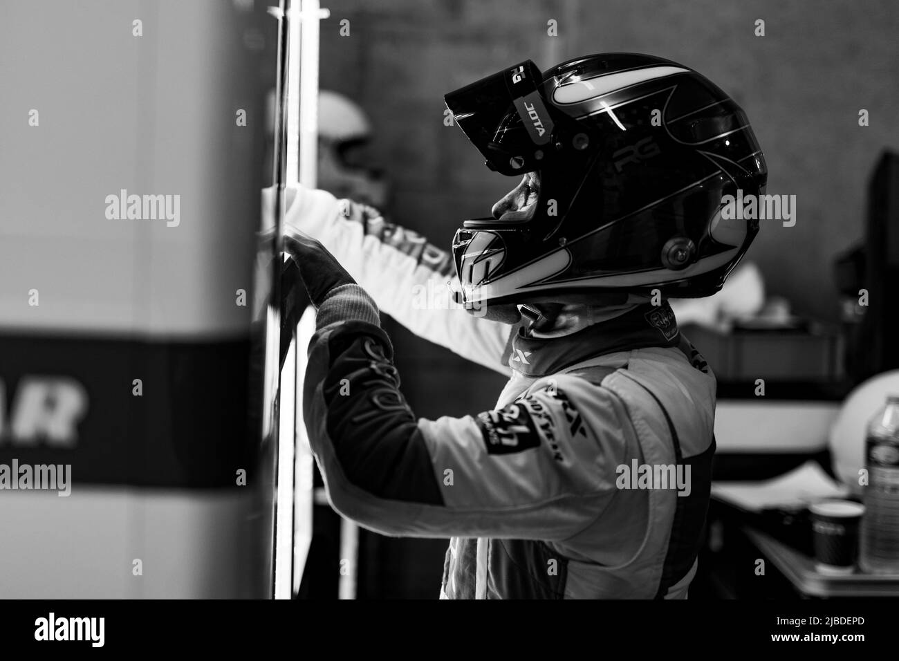 Le Mans, Francia - 5 giugno 2022, GONZALEZ Roberto (mex), Jota, Oreca 07 - Gibson, ritratto durante la Test Day della 2022 24 ore di le Mans, 3rd round del Campionato Mondiale di Endurance 2022 della FIA, sul Circuit de la Sarthe, il 5 giugno 2022 a le Mans, Francia - Foto: Joao Filipe/DPPI/LiveMedia Foto Stock