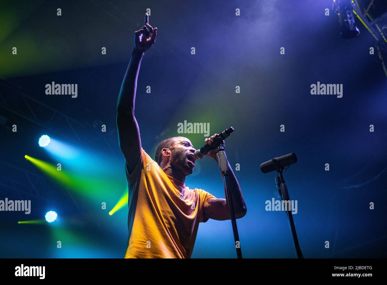 Trombone Shorty in esecuzione a Razzmatazz, Barcellona 3 giugno 2022. Fotografo: ALE Espaliat Foto Stock