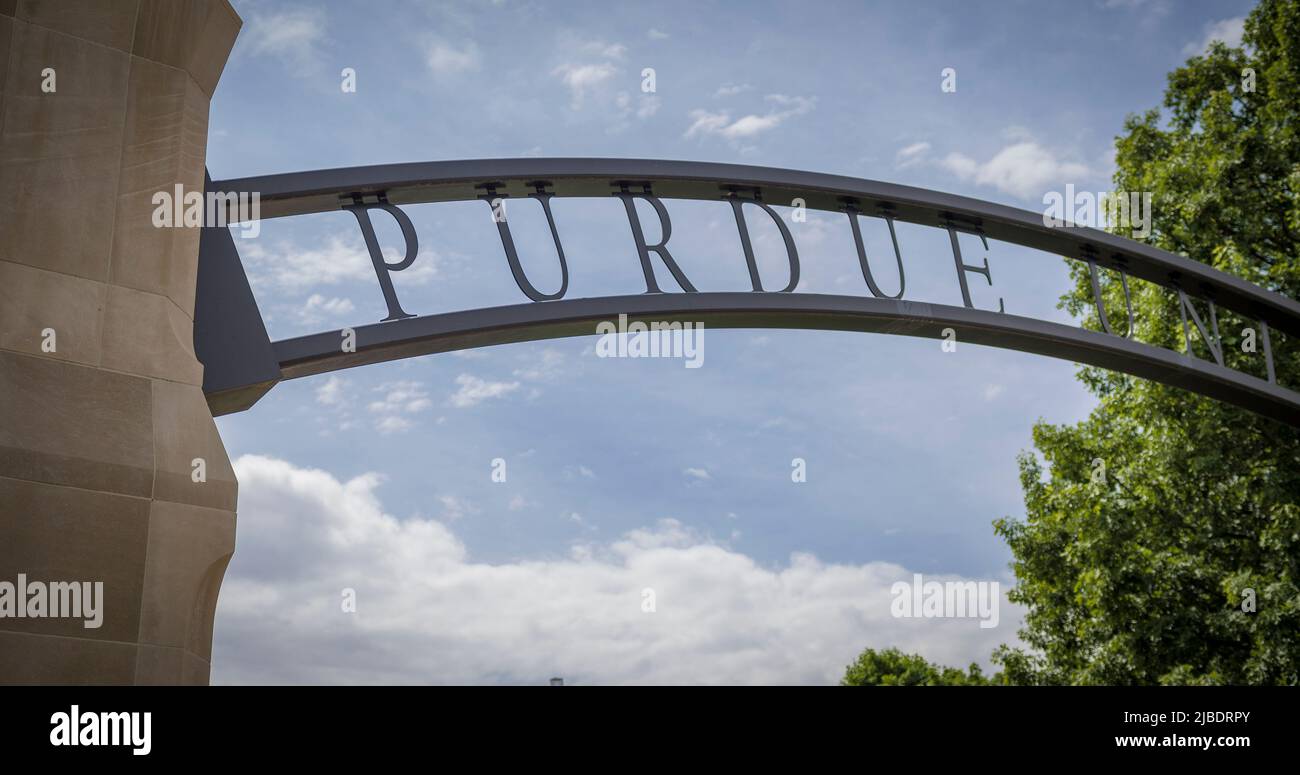 West Lafayette, Indiana - 30 maggio 2022: Campus universitario della Purdue University Foto Stock