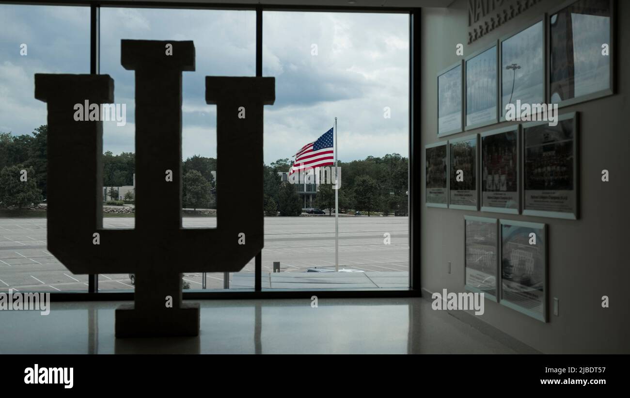 Bloomington, Indiana - 30 maggio 2022: Campus universitario della Indiana University Hoosiers Foto Stock