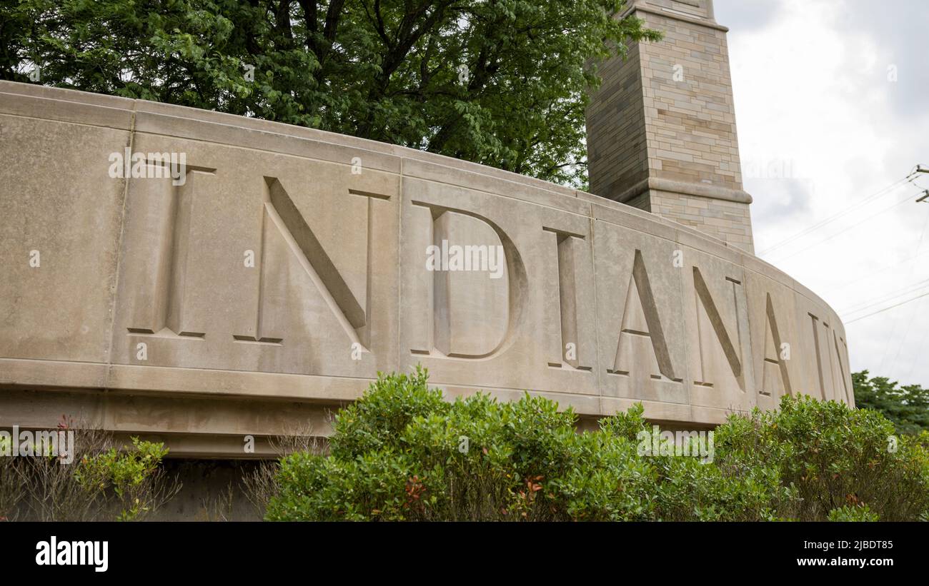 Bloomington, Indiana - 30 maggio 2022: Campus universitario della Indiana University Hoosiers Foto Stock
