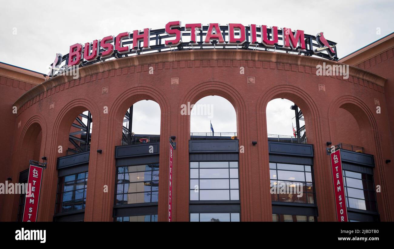 St. Louis, Missouri - 29 maggio 2022: Stadio Busch dei St. Louis Cardinals Foto Stock
