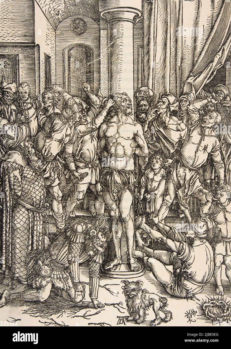 La Flagellazionedi Cristo disegno di Albrecht Dürer (1471 –1528) Foto Stock