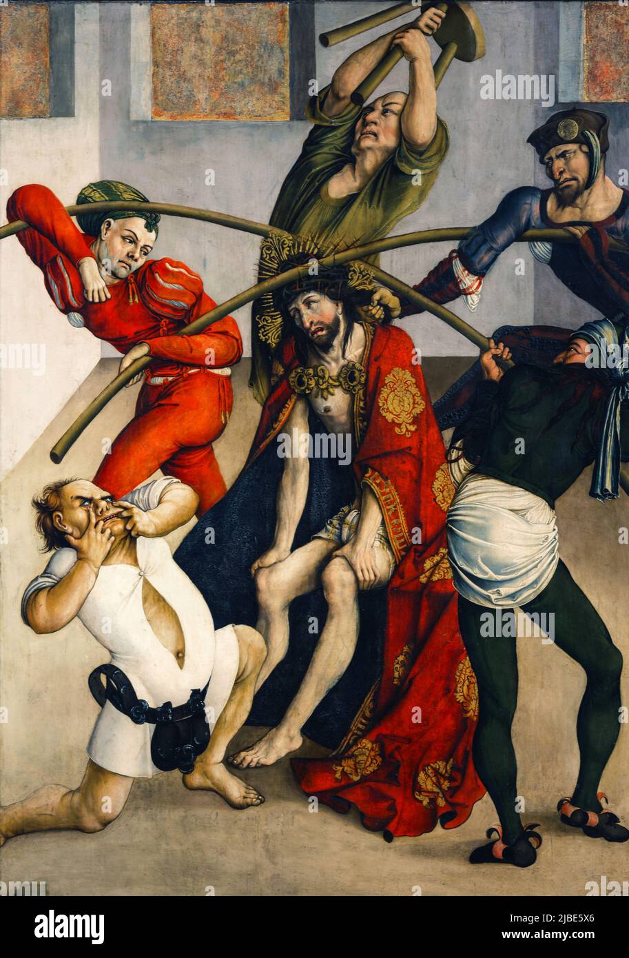 Cristo coronato di spine di Jörg Breu il Vecchio (1475–1537) Foto Stock