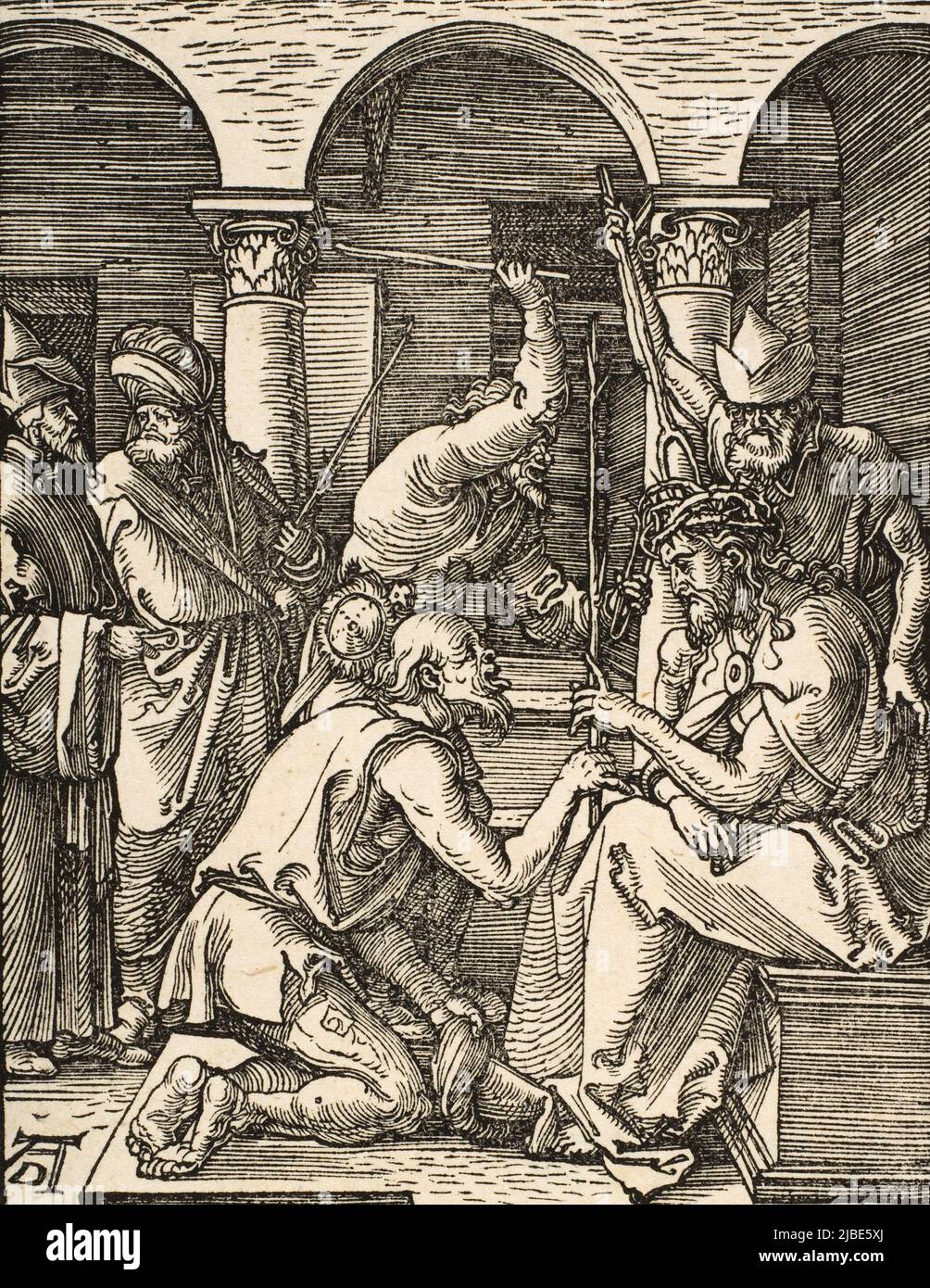 Cristo coronato di spine di Albrecht Dürer (1471–1528) Foto Stock