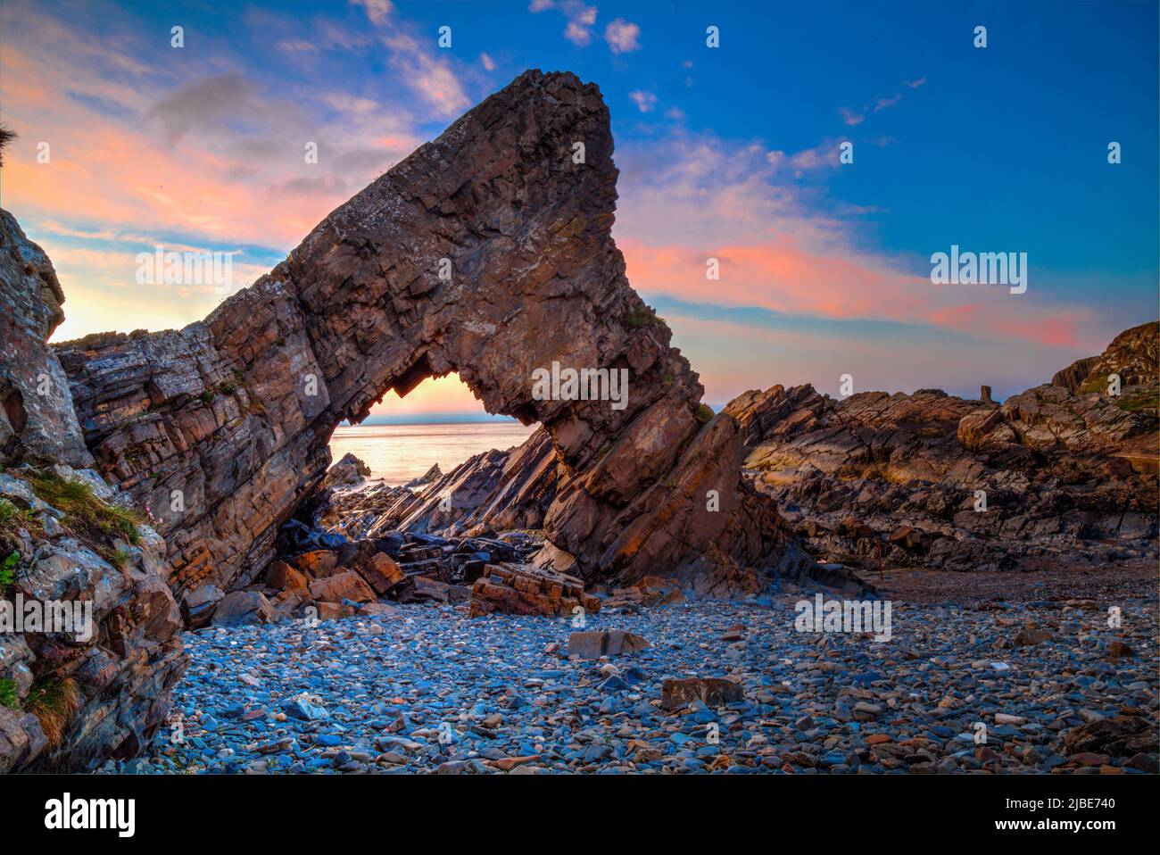 aghi occhio macduff aberdeenshire scozia. Foto Stock