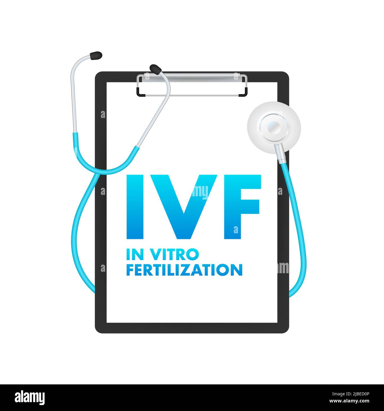 Fertilizzazione in vitro. Trattamento IVF. Illustrazione vettoriale. Illustrazione Vettoriale